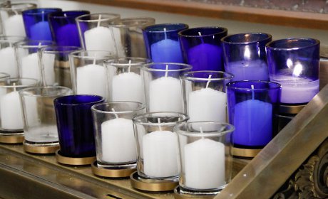 Chapel candle rack