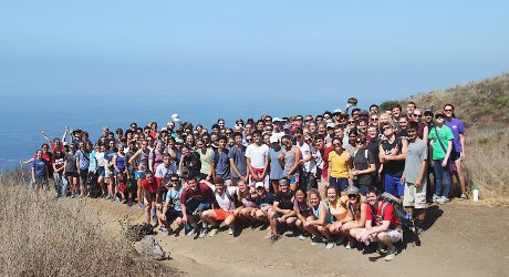 Group photo from the midpoint on the Chumash Trail
