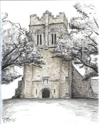Illustration of Sage Chapel by Patrick Cross