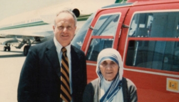 John Blewett with Mother Teresa