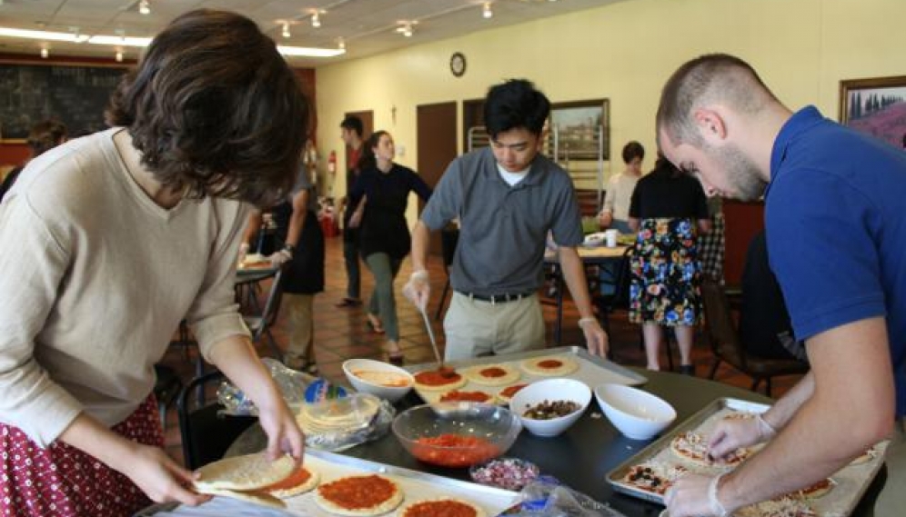 Pizza-Making Party for All-College Seminar Fall 2018