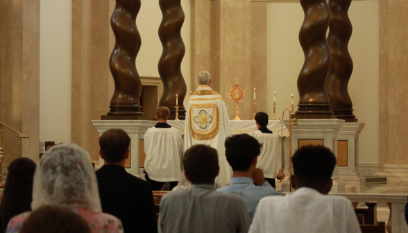 Students in Adoration