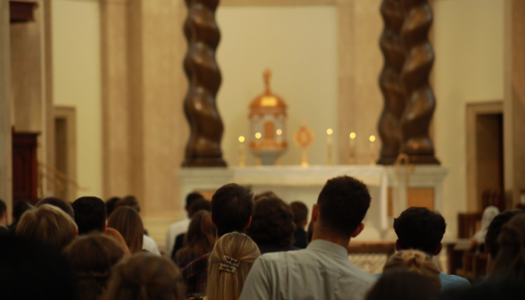 Students in Adoration
