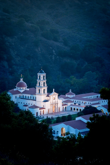 Our Lady of the Most Holy Trinity Chapel, night