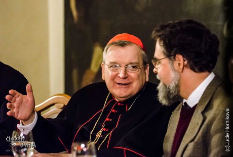 His Eminence Raymond Cardinal Burke and Dr. Peter Kwasniewski (’94)