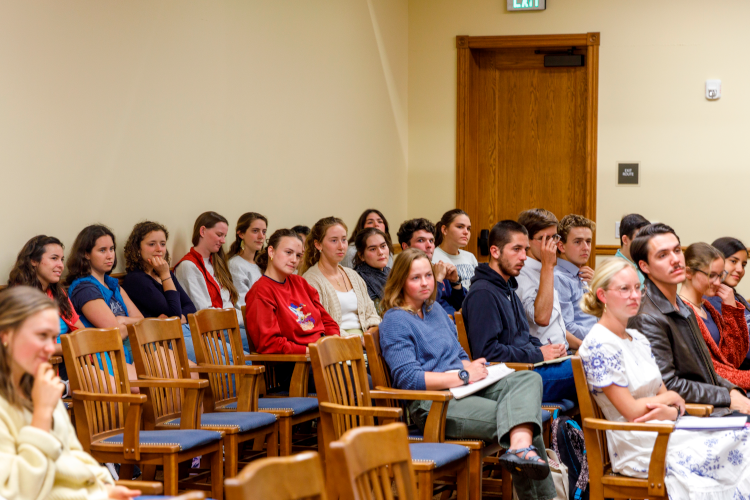 Students at career panel