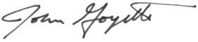 John J. Goyette (signature)