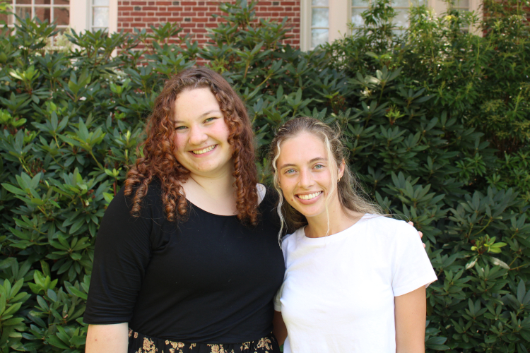 Summer Blog writer Natalie Peterson (’27) and photographer Emily Peter (’25)