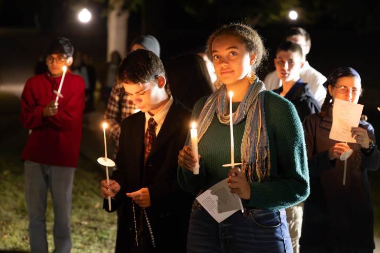 Evening Procession for Our Lady of the Rosary | Thomas Aquinas College