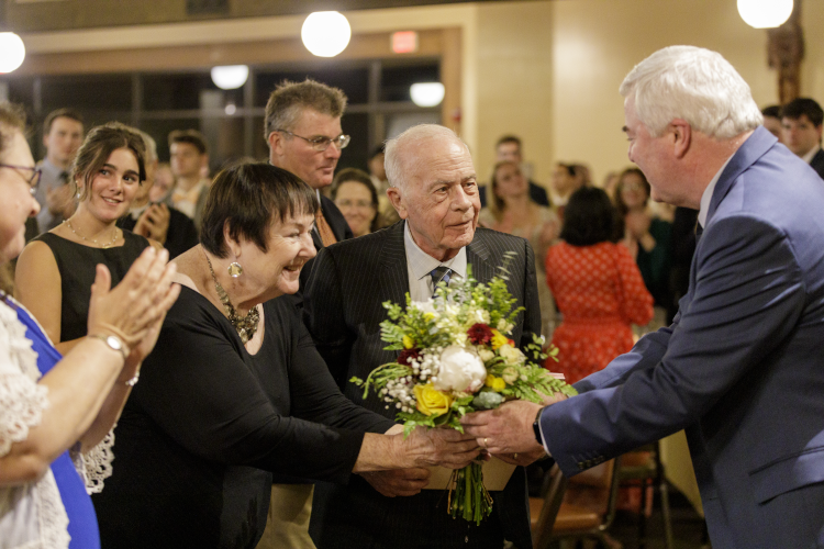 President O'Reilly with Peter DeLuca