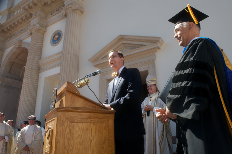 Duncan Stroike and Dr. Thomas E. Dillon