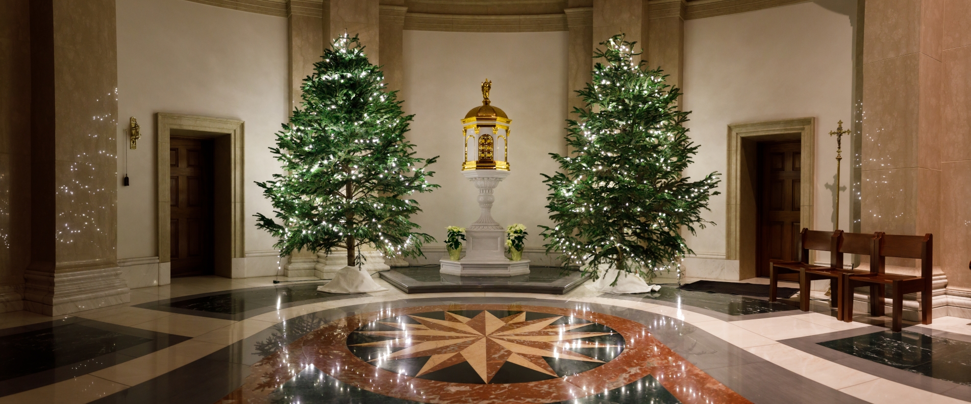 Our Lady of the Most Holy Trinity Chapel at Christmastime