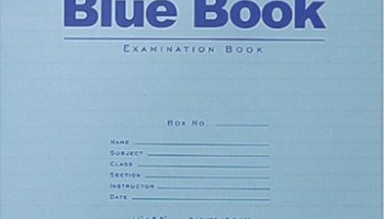 Blue Book Exam Booklet