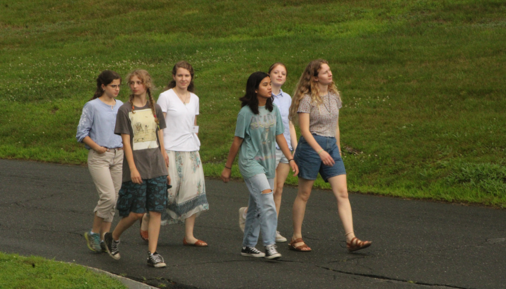 Students on arrival day at the New England High School Summer Program