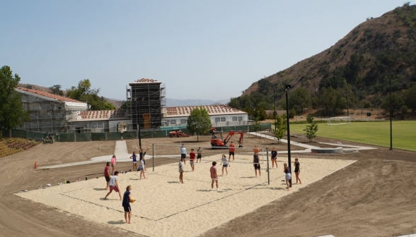 Volleyball on the sand court