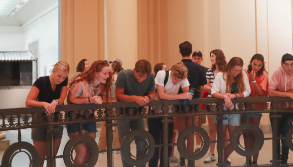Students at Boston's Museum of Fine Arts