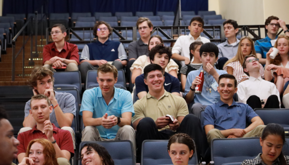 Students in the auditorium