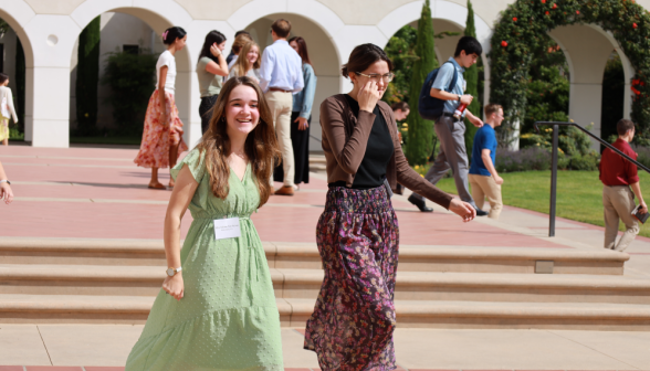Students on the Chapel steps