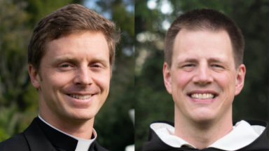 Rev. Mr. Michael Masteller (’13) and Br. John Winkowitsch, O.P. (’04)