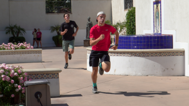 Students on Quad Run