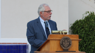 President McLean addresses the alumni