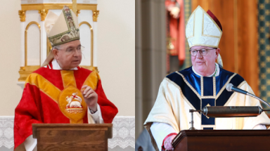 Archbishop Gomez and Bishop Byrne