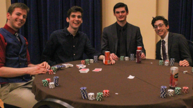 Four around the poker table