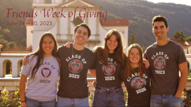 Friends Week of Giving -- students in class t-shirts