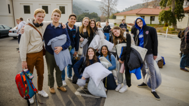 Students depart for Walk for Life West Coast