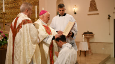 Matthew Maxwell is ordained to the priesthood