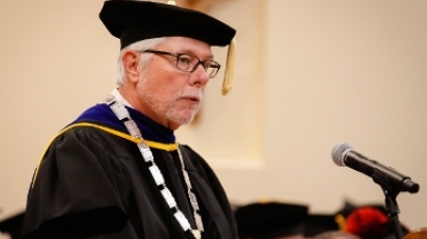 Dr. McLean delivers the Matriculation Address at Convocation