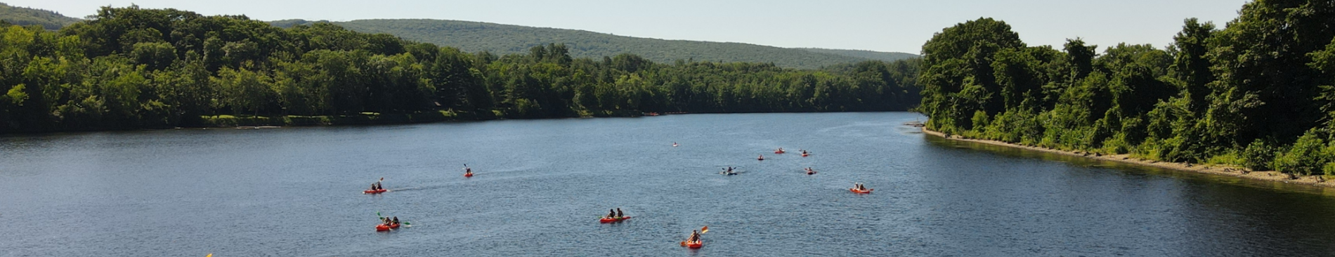 Kayaking along the Connecticut River