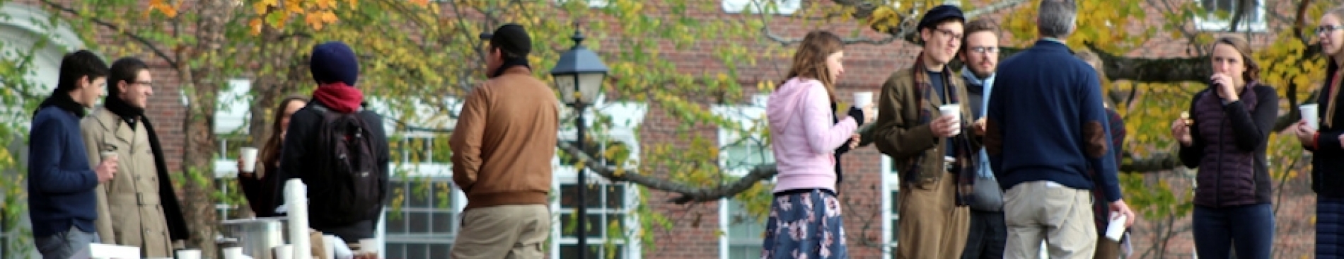 Students Celebrate Fall in New England with Scarves