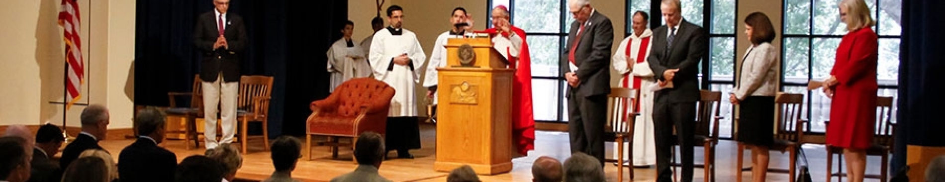 Photos: Archbishop Gomez Dedicates College’s Newest Building