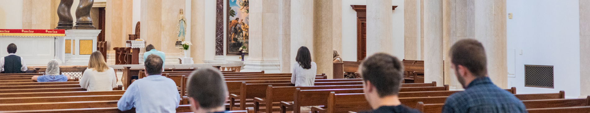 Students pray the Rosary