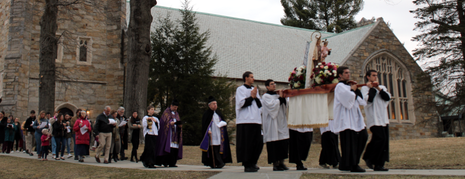 Rosary procession